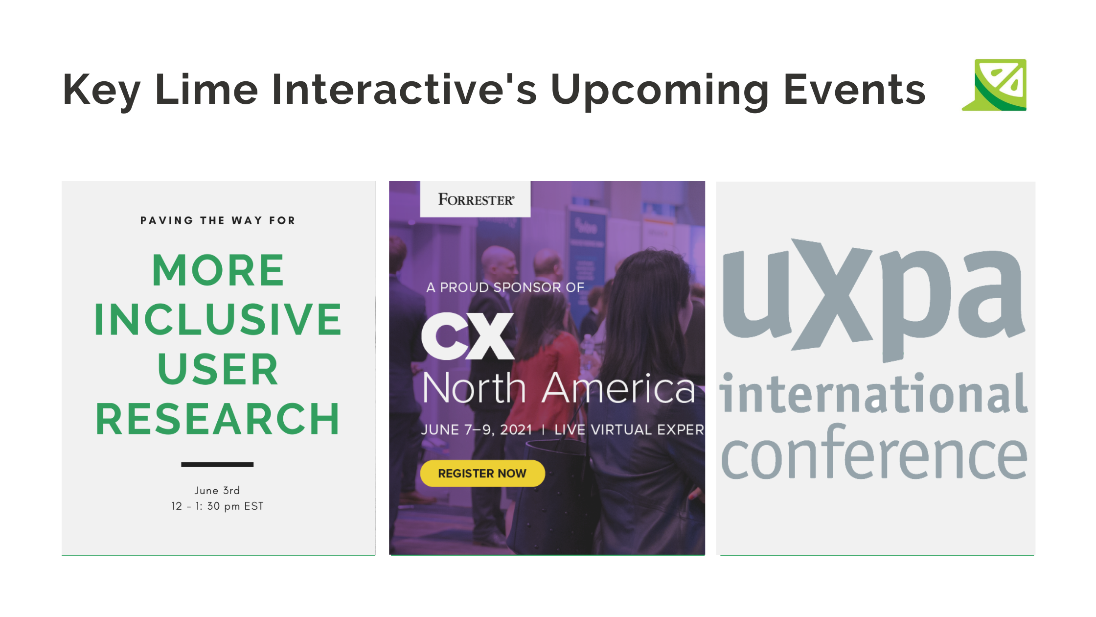 2021 CX and UX Events
